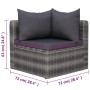 8-piece garden sofa set and gray synthetic rattan cushions by vidaXL, Garden sets - Ref: Foro24-3059494, Price: 795,22 €, Dis...