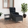 Set muebles jardín 2 pzas ratán sintético gris oscuro y cojines de vidaXL, Conjuntos de jardín - Ref: Foro24-3060151, Precio:...