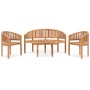 Gartenmöbel-Set 4-teilig aus massivem Teakholz von vidaXL, Gartensets - Ref: Foro24-3059962, Preis: 724,12 €, Rabatt: %