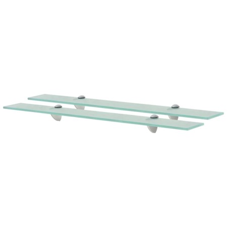 Floating shelves 2 units glass 8 mm 70x10 cm by vidaXL, Shelves and shelves - Ref: Foro24-3051498, Price: 28,99 €, Discount: %