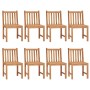 Garden dining set 9 pieces solid teak wood by vidaXL, Garden sets - Ref: Foro24-3059946, Price: 1,00 €, Discount: %