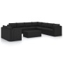 Garden furniture set 11 pieces black synthetic rattan cushions by vidaXL, Garden sets - Ref: Foro24-3059497, Price: 951,21 €,...