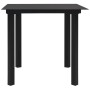 Juego de comedor jardín 3 piezas ratán PVC negro de vidaXL, Conjuntos de jardín - Ref: Foro24-3060225, Precio: 280,87 €, Desc...