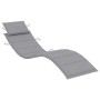 Garden lounger with table and cushion in solid acacia wood by vidaXL, Loungers - Ref: Foro24-3061588, Price: 190,14 €, Discou...