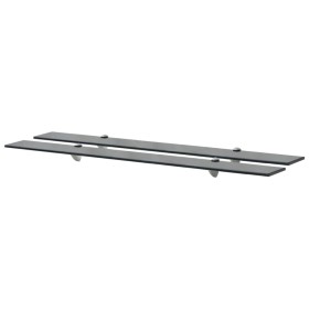 Floating shelves 2 units glass 8 mm 100x10 cm by vidaXL, Shelves and shelves - Ref: Foro24-3051509, Price: 37,06 €, Discount: %