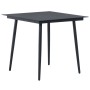 Set de comedor de jardín de 3 piezas PVC ratán negro de vidaXL, Conjuntos de jardín - Ref: Foro24-3060112, Precio: 211,68 €, ...