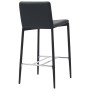 High table and bar stools set 3 pieces black synthetic leather by vidaXL, Furniture sets for kitchens and dining rooms - Ref:...