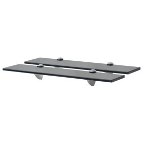 Floating shelves 2 units glass 8 mm 50x20 cm by vidaXL, Shelves and shelves - Ref: Foro24-3051528, Price: 33,20 €, Discount: %