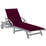 Garden sun lounger with solid acacia wood cushion. by vidaXL, Loungers - Ref: Foro24-3061338, Price: 201,45 €, Discount: %