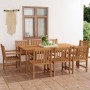 Conjunto de comedor de jardín 9 piezas madera maciza de teca de vidaXL, Conjuntos de jardín - Ref: Foro24-3059948, Precio: 1,...