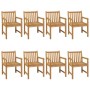 Garden dining set 9 pieces solid teak wood by vidaXL, Garden sets - Ref: Foro24-3059948, Price: 1,00 €, Discount: %