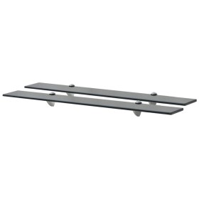 Floating shelves 2 units glass 8 mm 80x10 cm by vidaXL, Shelves and shelves - Ref: Foro24-3051507, Price: 33,20 €, Discount: %