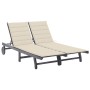 Garden lounger for 2 people and solid acacia wood cushions by vidaXL, Loungers - Ref: Foro24-3061391, Price: 367,62 €, Discou...