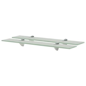 Floating shelves 2 units glass 8 mm 60x10 cm by vidaXL, Shelves and shelves - Ref: Foro24-3051513, Price: 35,01 €, Discount: %