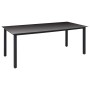 Juego de comedor para jardín 9 piezas negro de vidaXL, Conjuntos de jardín - Ref: Foro24-3060051, Precio: 719,20 €, Descuento: %