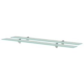 Floating shelves 2 units glass 8 mm 100x20 cm by vidaXL, Shelves and shelves - Ref: Foro24-3051525, Price: 56,36 €, Discount: %