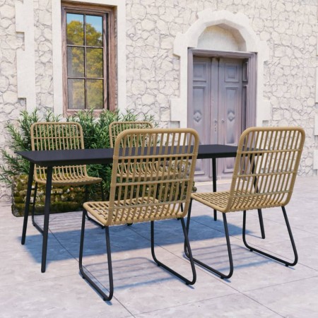 5-piece garden dining set synthetic rattan and glass by vidaXL, Garden sets - Ref: Foro24-3060233, Price: 552,96 €, Discount: %