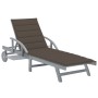 Garden lounger with solid acacia wood cushion by vidaXL, Loungers - Ref: Foro24-3061337, Price: 201,16 €, Discount: %