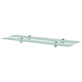 Floating shelves 2 units glass 8 mm 80x20 cm by vidaXL, Shelves and shelves - Ref: Foro24-3051523, Price: 45,68 €, Discount: %