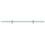 Floating shelves 2 units glass 8 mm 80x20 cm by vidaXL, Shelves and shelves - Ref: Foro24-3051523, Price: 45,74 €, Discount: %