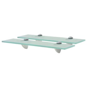 Floating shelves 2 units glass 8 mm 40x20 cm by vidaXL, Shelves and shelves - Ref: Foro24-3051519, Price: 34,56 €, Discount: %