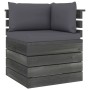 Garden pallet furniture 5 pieces cushions solid pine wood by vidaXL, Garden sets - Ref: Foro24-3061827, Price: 399,68 €, Disc...