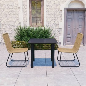 3-piece garden dining set synthetic rattan and glass by vidaXL, Garden sets - Ref: Foro24-3060237, Price: 304,99 €, Discount: %