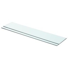 Shelves 2 units transparent glass panel 70x15 cm by vidaXL, Shelves and shelves - Ref: Foro24-3051568, Price: 25,42 €, Discou...