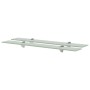 Floating shelves 2 units glass 8 mm 70x10 cm by vidaXL, Shelves and shelves - Ref: Foro24-3051514, Price: 30,23 €, Discount: %