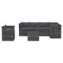 Pallet furniture for garden 7 pcs solid pine wood cushions by vidaXL, Garden sets - Ref: Foro24-3061959, Price: 641,29 €, Dis...