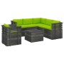 Garden pallet furniture 7 pieces cushions solid pine wood by vidaXL, Garden sets - Ref: Foro24-3061922, Price: 594,40 €, Disc...