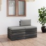 Pallet garden furniture 2 pieces with solid pine wood cushions by vidaXL, Garden sets - Ref: Foro24-3061672, Price: 148,15 €,...