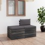 Pallet garden furniture 2 pieces with solid pine wood cushions by vidaXL, Garden sets - Ref: Foro24-3061671, Price: 146,26 €,...