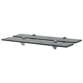 Floating shelves 2 units glass 8 mm 60x20 cm by vidaXL, Shelves and shelves - Ref: Foro24-3051529, Price: 40,03 €, Discount: %