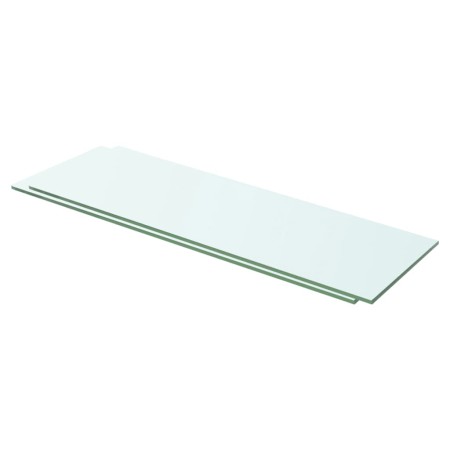 Shelves 2 units transparent glass panel 60x15 cm by vidaXL, Shelves and shelves - Ref: Foro24-3051563, Price: 20,16 €, Discou...