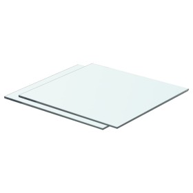 Shelves 2 units transparent glass panel 40x30 cm by vidaXL, Shelves and shelves - Ref: Foro24-3051556, Price: 28,89 €, Discou...