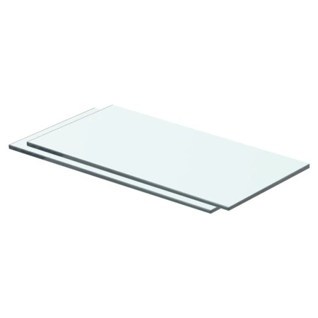 Shelves 2 units with transparent glass panel 40x15 cm by vidaXL, Shelves and shelves - Ref: Foro24-3051553, Price: 21,53 €, D...