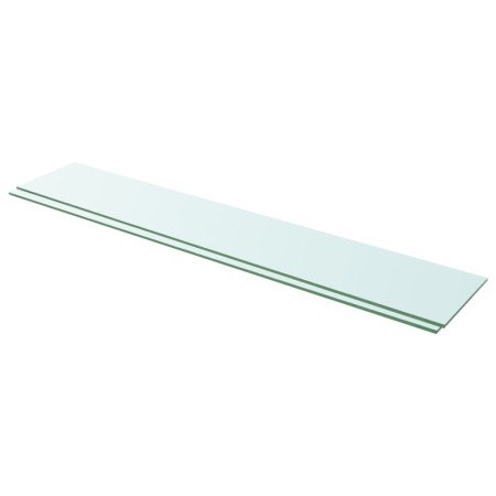 Shelves 2 units transparent glass panel 110x20 cm by vidaXL, Shelves and shelves - Ref: Foro24-3051589, Price: 39,14 €, Disco...