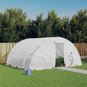 Greenhouse with white steel structure 20 m² 5x4x2.3 m by vidaXL, Greenhouses - Ref: Foro24-3188094, Price: 247,99 €, Discount: %