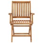 Garden chairs 2 pcs teak wood with cream white cushions by vidaXL, Garden chairs - Ref: Foro24-3062423, Price: 251,41 €, Disc...