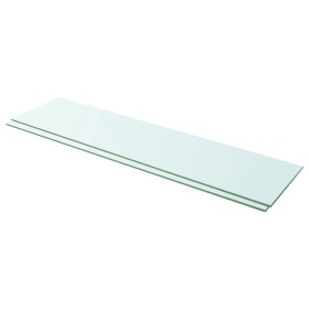 2 units of shelves with transparent glass panel 100x25 cm by vidaXL, Shelves and shelves - Ref: Foro24-3051585, Price: 45,77 ...