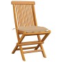 Garden chairs 4 units solid teak wood with beige cushions by vidaXL, Garden chairs - Ref: Foro24-3062586, Price: 259,22 €, Di...