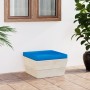 Garden pallet ottoman with cushion made of impregnated fir wood by vidaXL, Modular outdoor sofas - Ref: Foro24-3063376, Price...