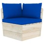 3-Sitzer-Gartensofa aus Paletten mit Kissen aus Tannenholz von vidaXL, Gartensets - Ref: Foro24-3063406, Preis: 252,13 €, Rab...