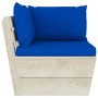 3-seater garden pallet sofa with fir wood cushions by vidaXL, Garden sets - Ref: Foro24-3063406, Price: 252,13 €, Discount: %