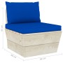 3-Sitzer-Gartensofa aus Paletten mit Kissen aus Tannenholz von vidaXL, Gartensets - Ref: Foro24-3063406, Preis: 252,13 €, Rab...