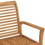 Solid teak wood garden bench with cream cushion 112 cm by vidaXL, garden benches - Ref: Foro24-3062651, Price: 142,31 €, Disc...