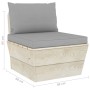 6-piece pallet garden furniture and fir wood cushions by vidaXL, Garden sets - Ref: Foro24-3063517, Price: 441,99 €, Discount: %