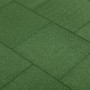 Rubber tiles fall protection 12 units green 50x50x3 cm by vidaXL, Floors and carpets - Ref: Foro24-3053180, Price: 211,90 €, ...