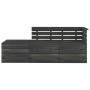 Garden pallet furniture 3 pcs solid dark gray pine wood by vidaXL, Garden sets - Ref: Foro24-3063738, Price: 174,17 €, Discou...